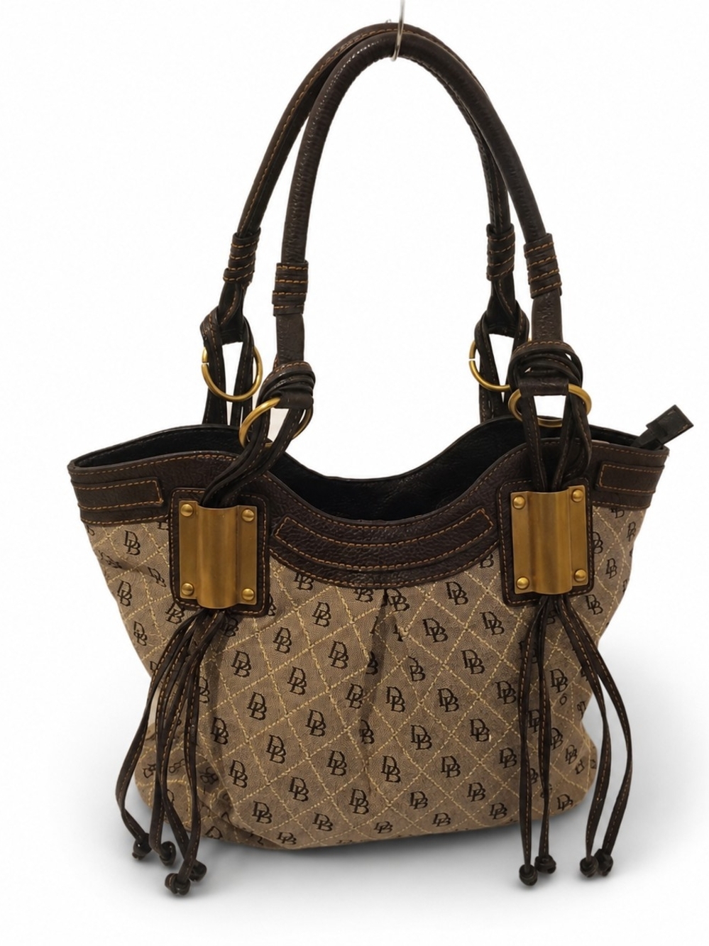 Dooney & Bourke Brown Monogram Shoulder Bag